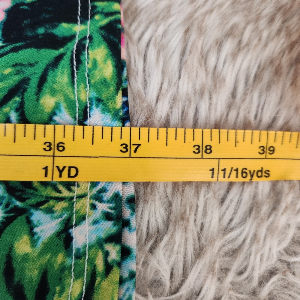 Honey & Lace California Apparel Sleeveless Tropical Floral Dress Women's Large - Picture 8 of 8